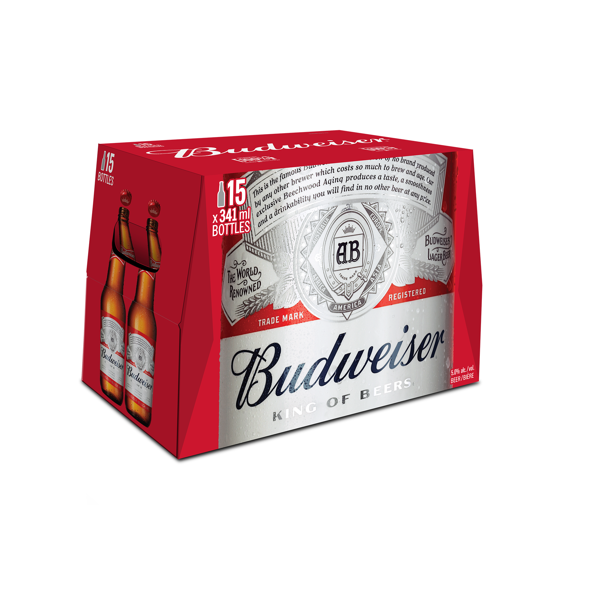 BUDWEISER 341ML 15PK BT @ Emerald Hills [1001987]