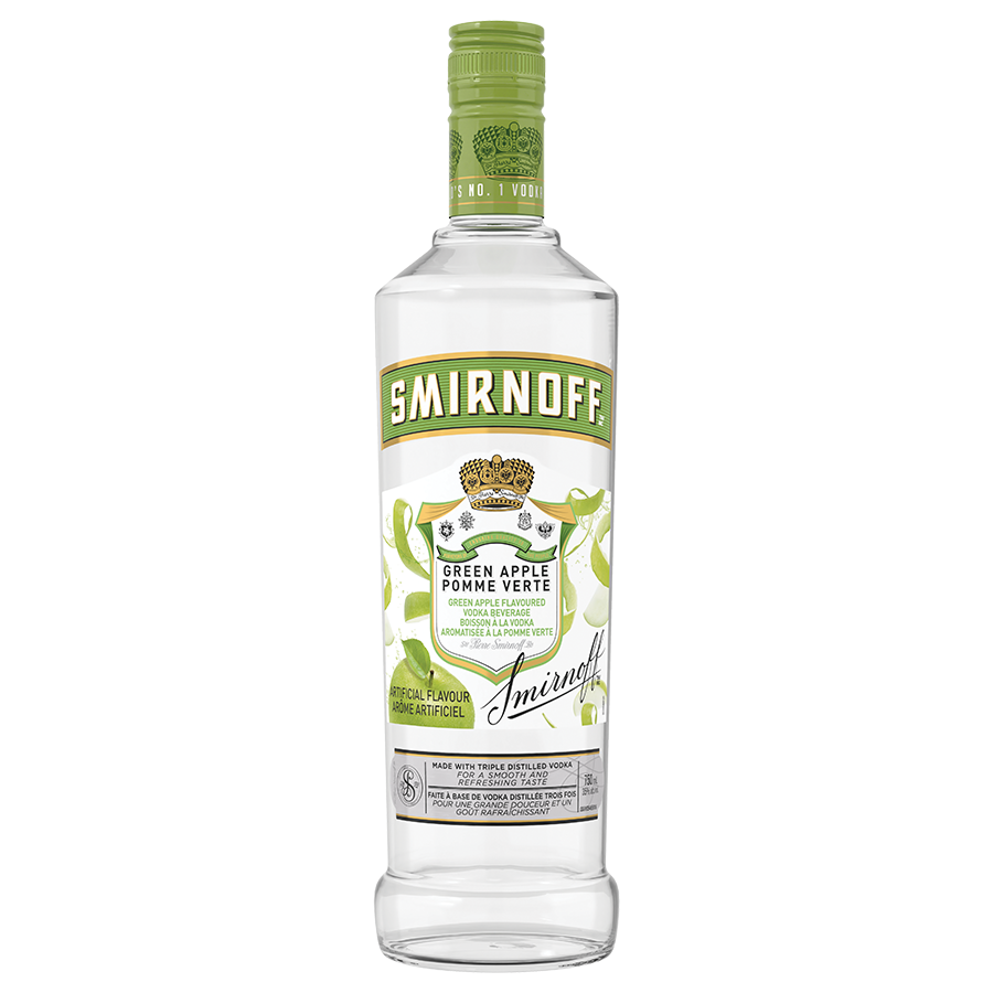 SMIRNOFF GREEN APPLE VODKA 750ML @ Kelowna [1002152]