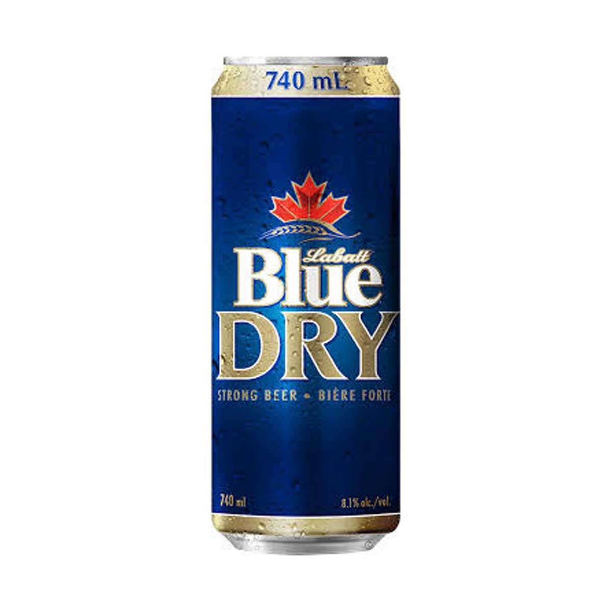 LABATT BLUE DRY 8.1% 740ML CAN @ Kelowna [1002491]