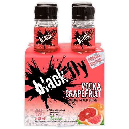 BLACK FLY VODKA GRAPEFRUIT 400ML 4PK BT @ Kelowna [1002771]