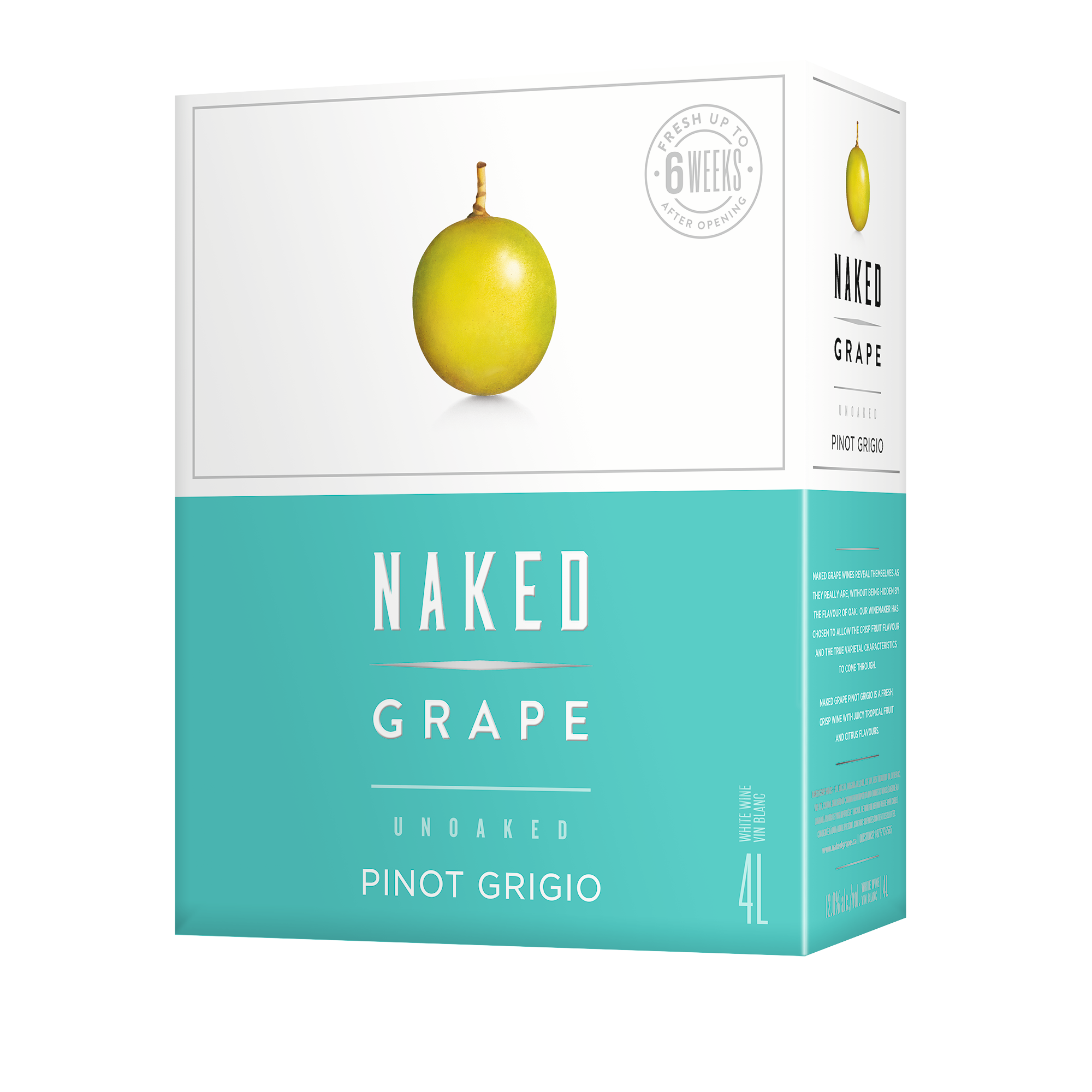 NAKED GRAPE PINOT GRIGIO 4L @ Kelowna [1003118]