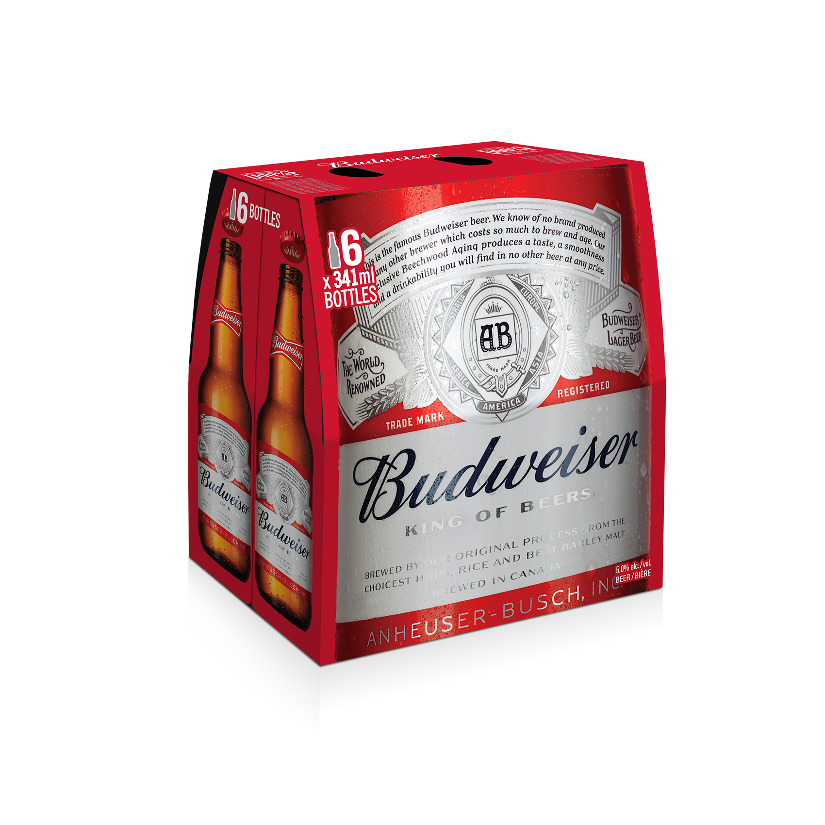 BUDWEISER 341ML 6PK BT @ Kelowna [1004153]