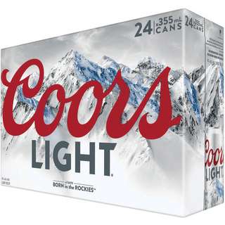 COORS LIGHT 355ML 24PK CAN @ Kelowna [1004167]