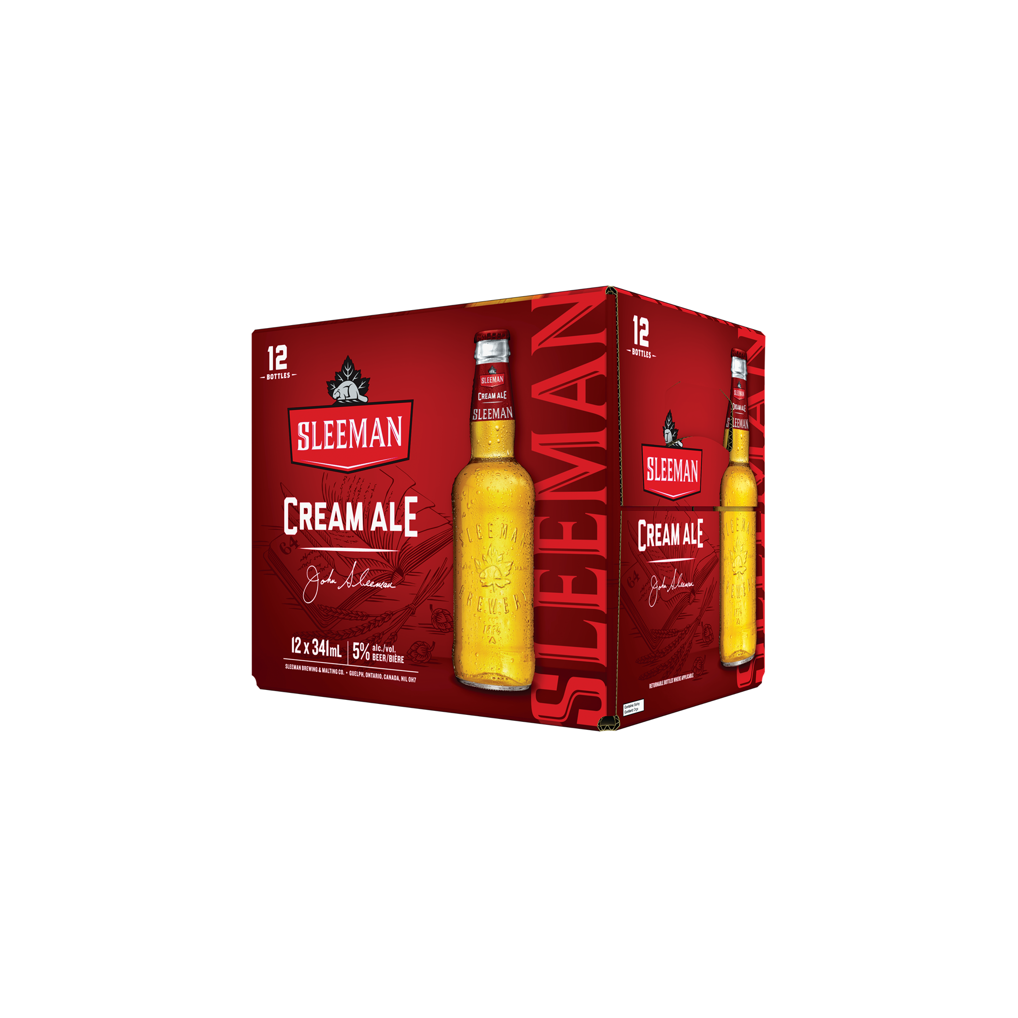 SLEEMAN CREAM ALE 341ML 12PK BT @ Kelowna [1004172]