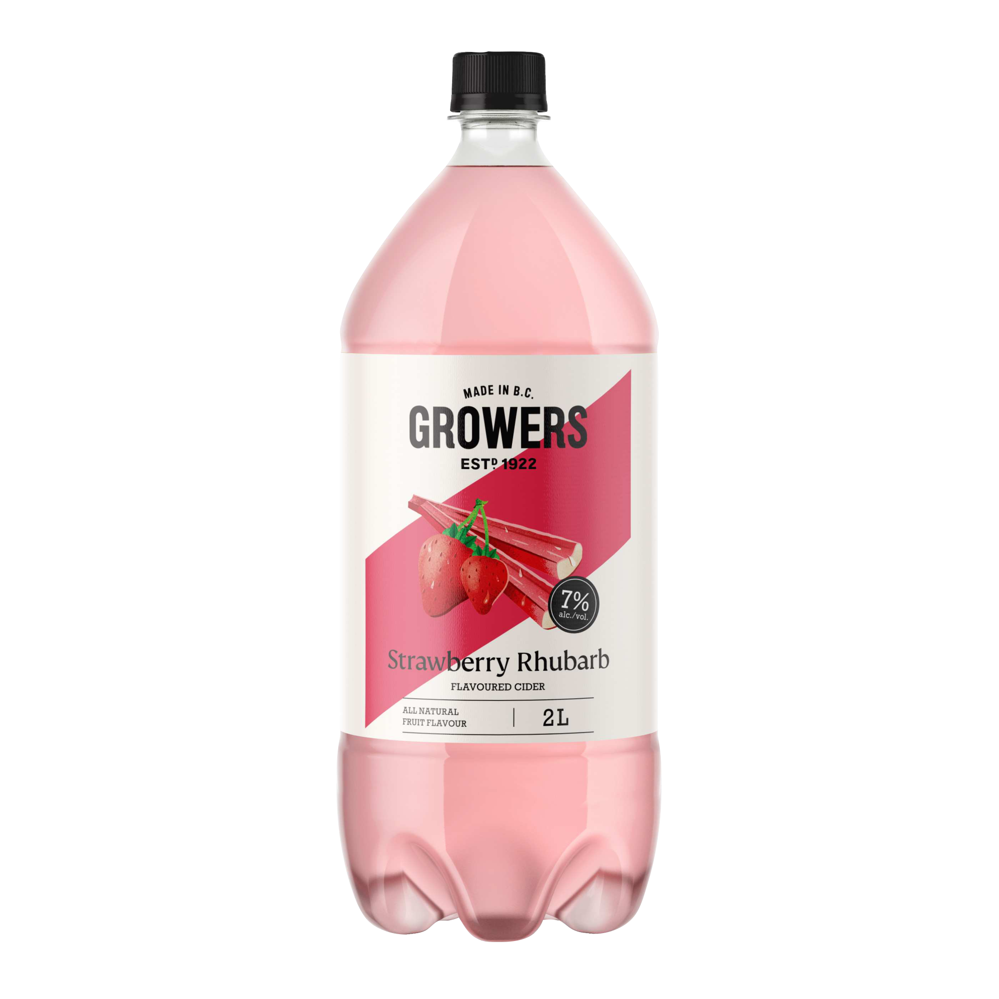 GROWERS STRAWBERRY RHUBARB 2L BT @ Kelowna [1004363]