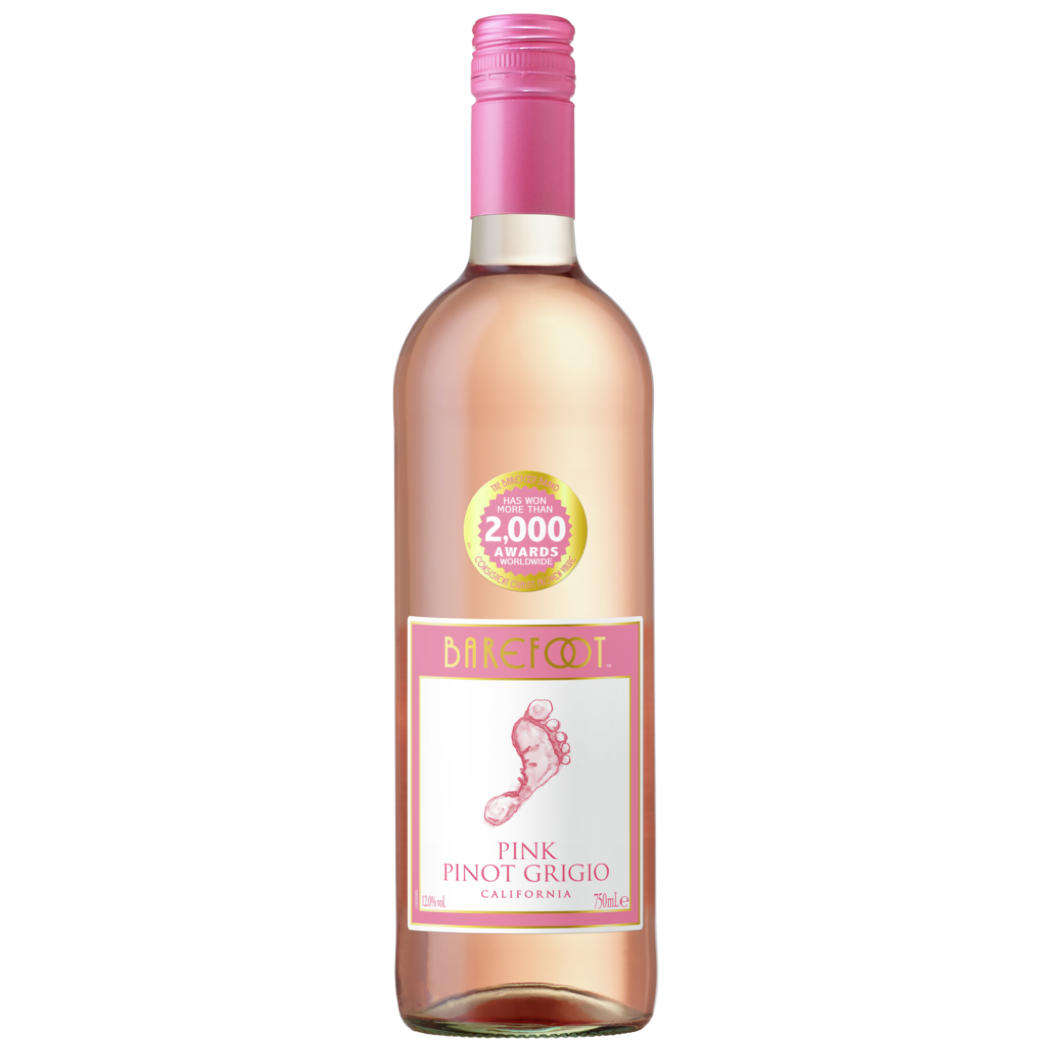 BAREFOOT PINK PINOT GRIGIO 750ML @ Kelowna [1004460]