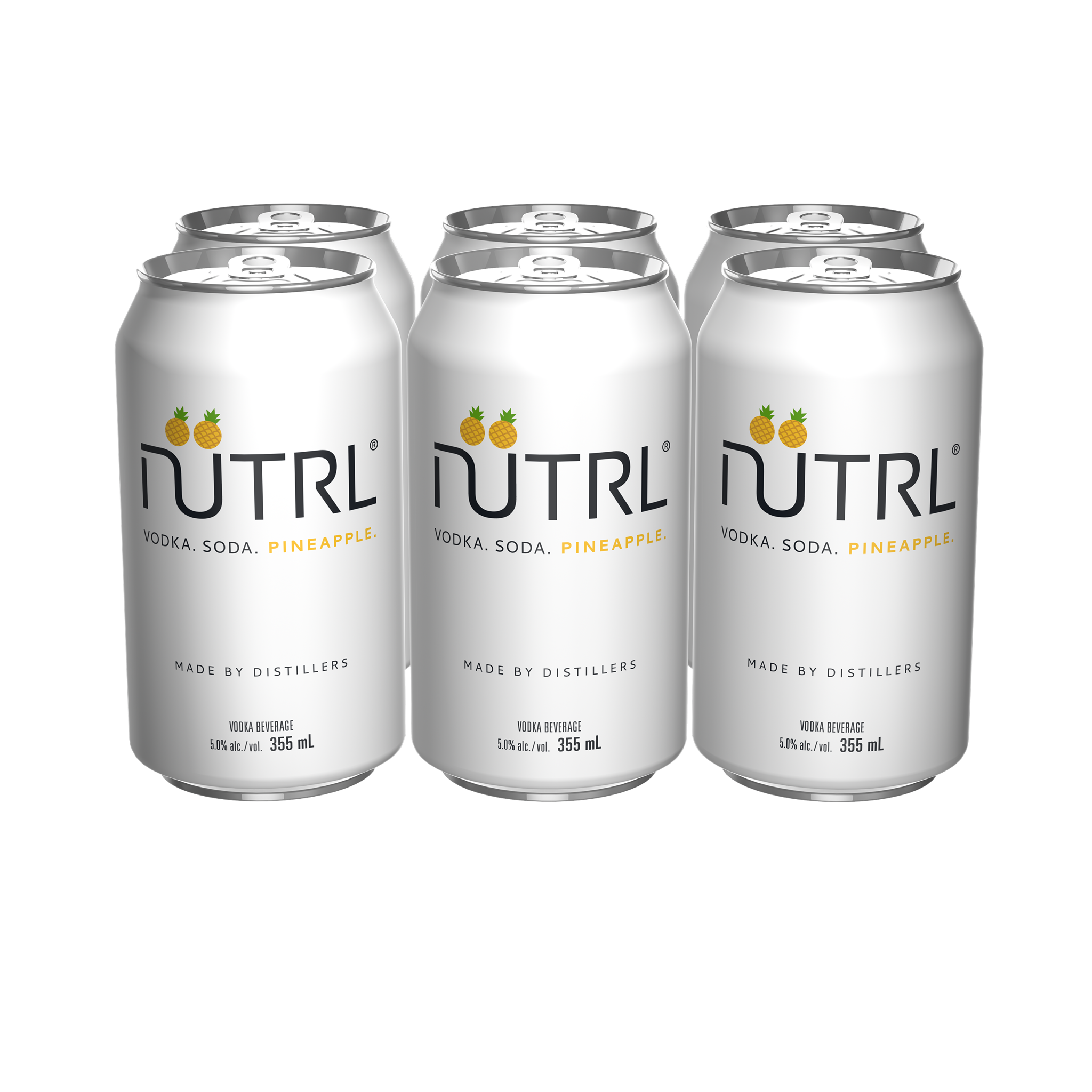 NUTRL VODKA SODA PINEAPPLE 355ML 6PK CAN @ Kelowna [1007734]