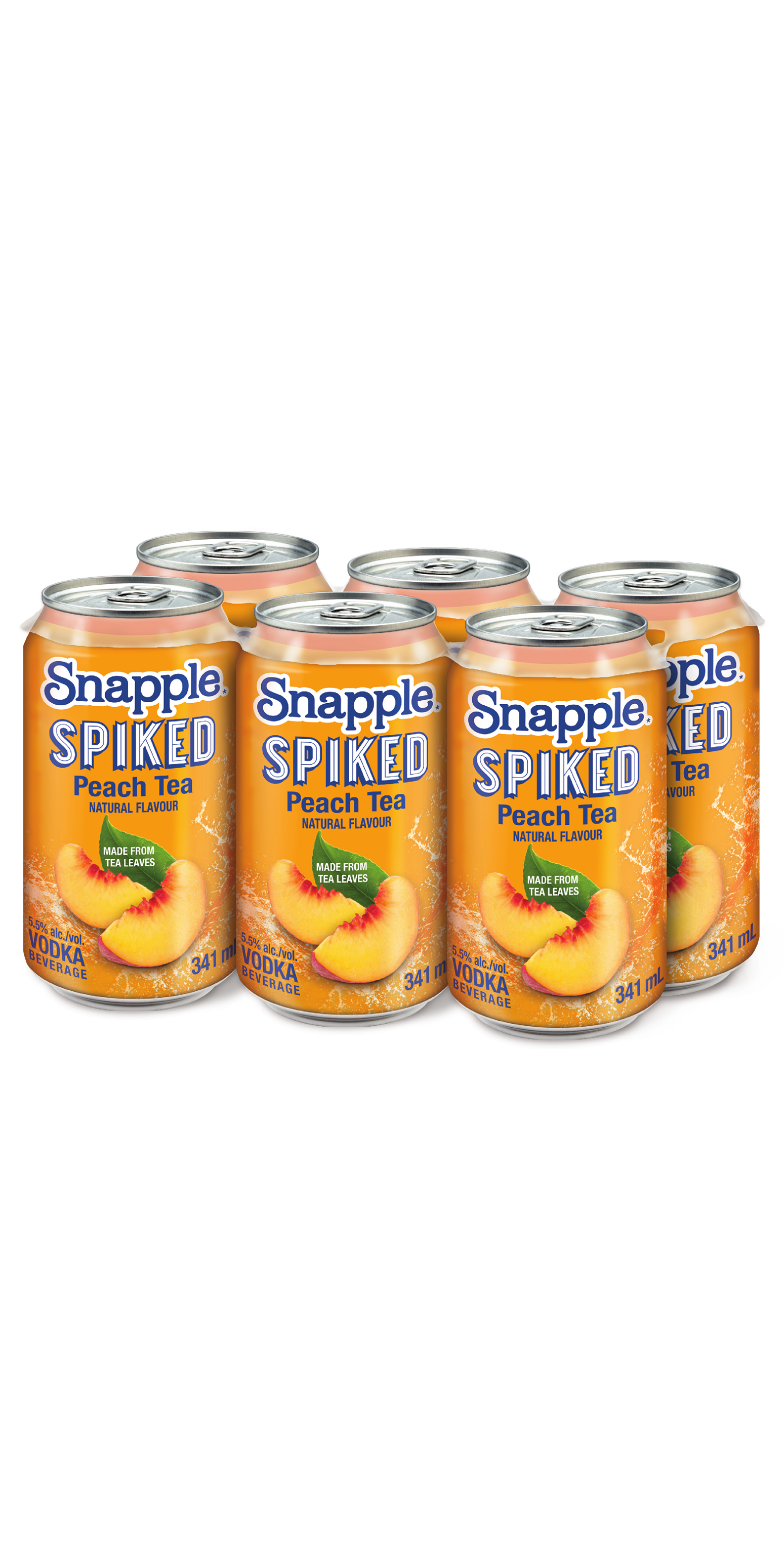 SNAPPLE SPIKED PEACH TEA 341ML 6PK CAN @ Kelowna [1008028]