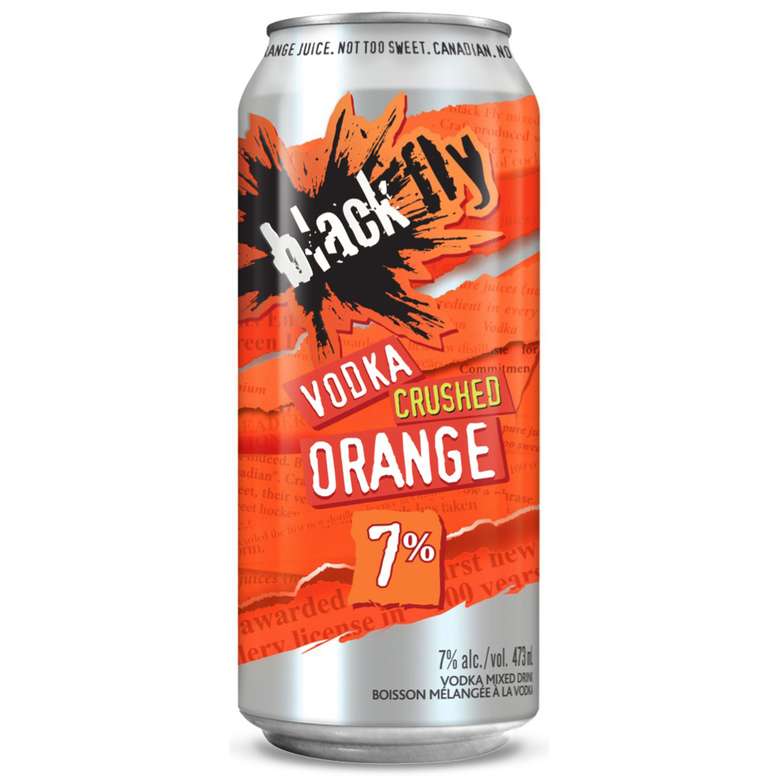 BLACK FLY VODKA CRUSHED ORANGE 473ML CAN @ Kelowna [1008223]