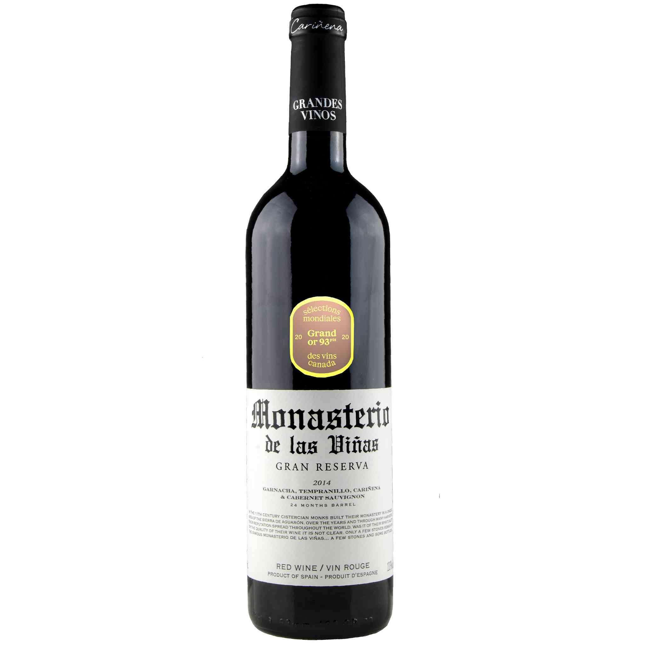 MONASTERIO DE LAS VINAS GRAN RESERVA 750ML @ Kelowna [1008320]