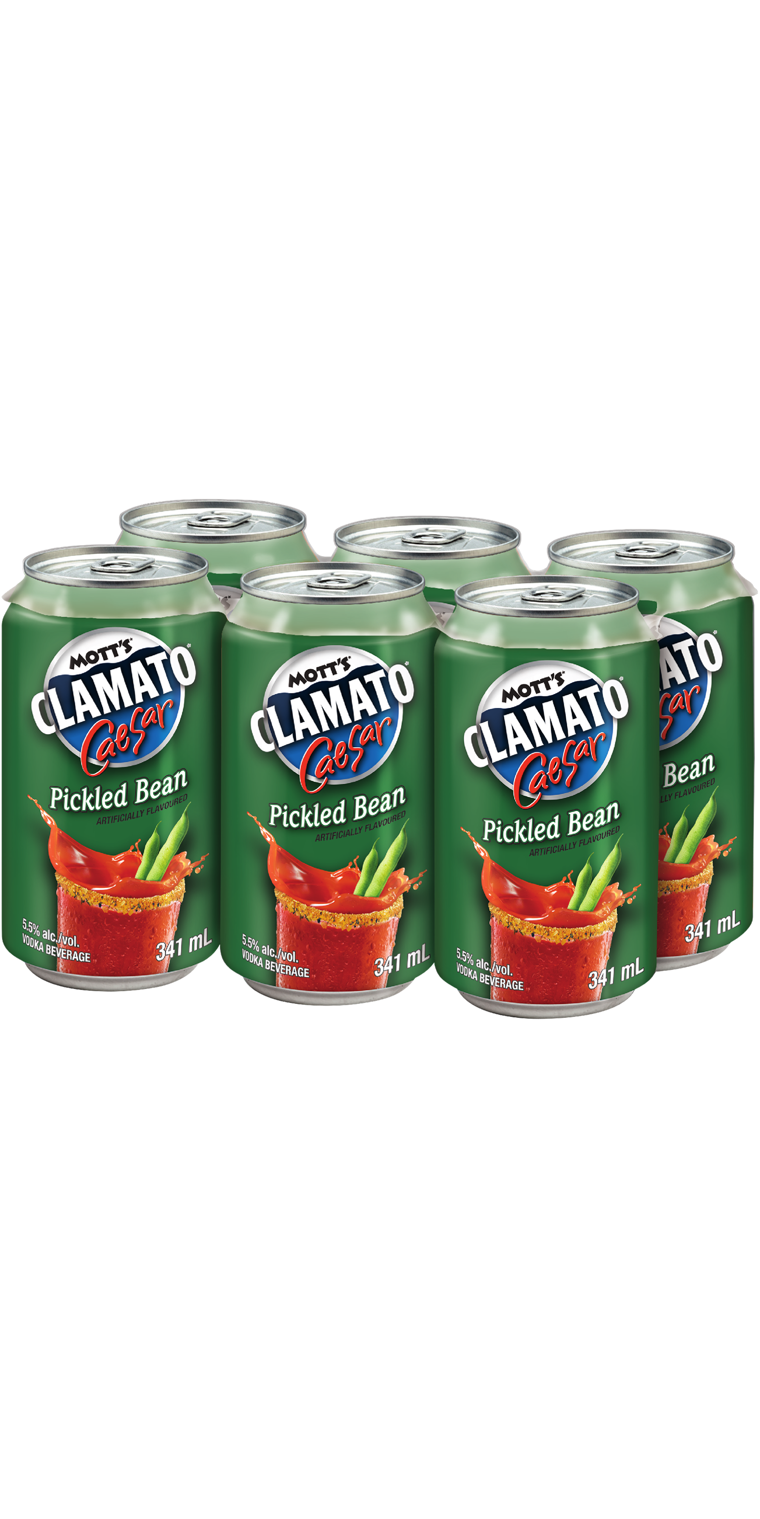 MOTTS CLAMATO CAESAR PICKLED BEAN 341ML 6PK CAN @ Kelowna [1008958]