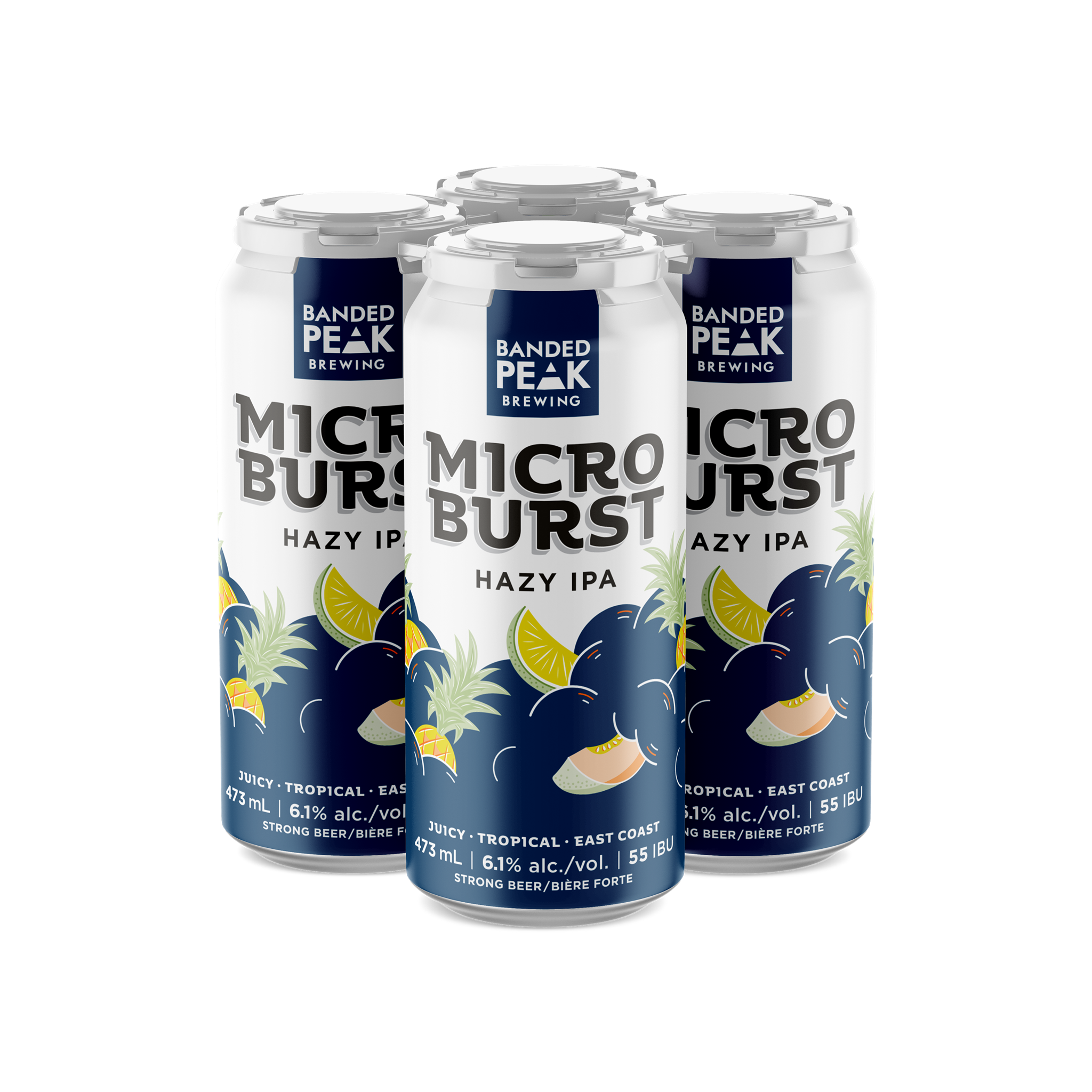 BANDED PEAK MICROBURST HAZY IPA 473ML 4PK CAN @ Red Deer [1009835]