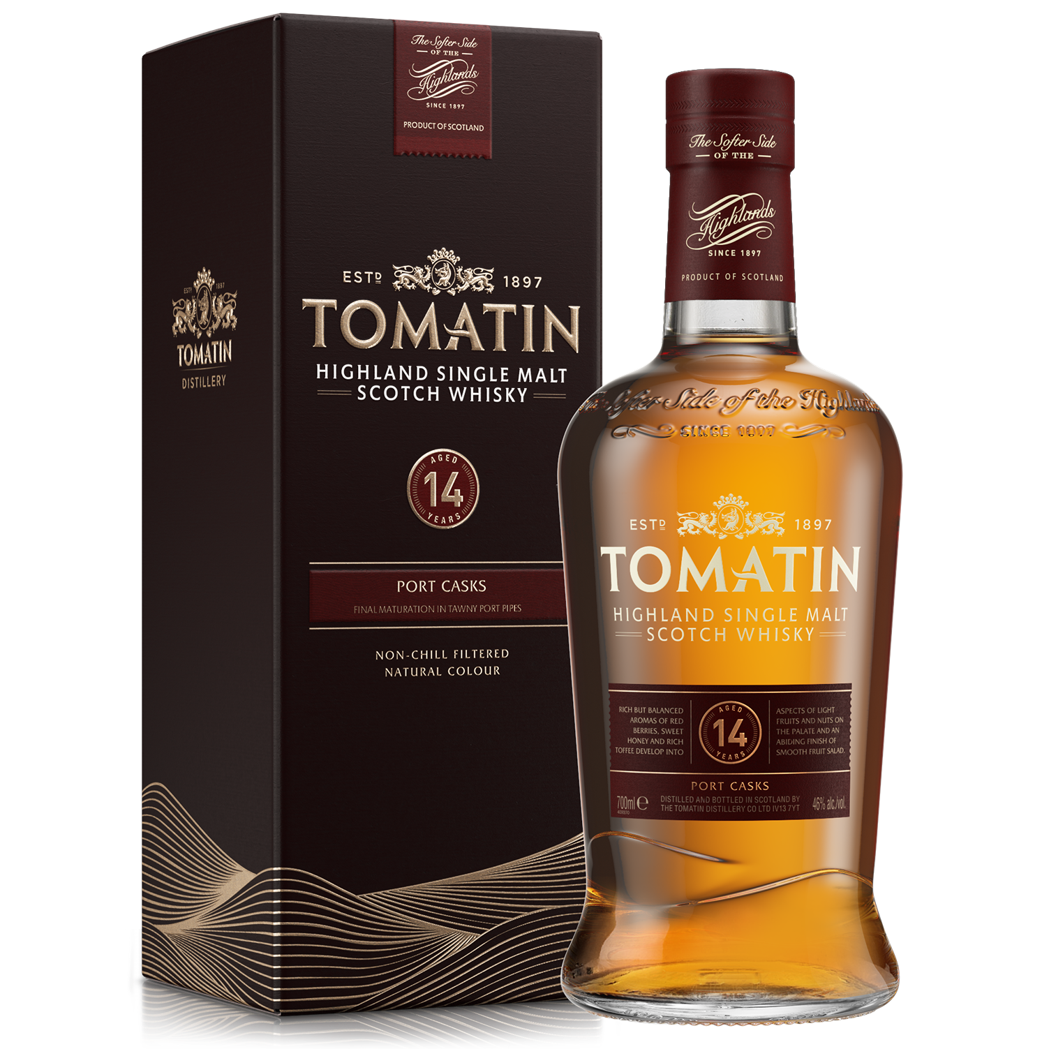 TOMATIN 14YR PORT WOOD FINISH SINGLE MALT SCOTCH 750ML @ Kelowna [1011359]