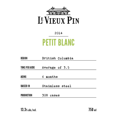 LE VIEUX PIN PETIT BLANC WHITE BLEND 750ML @ Kelowna [1014718]