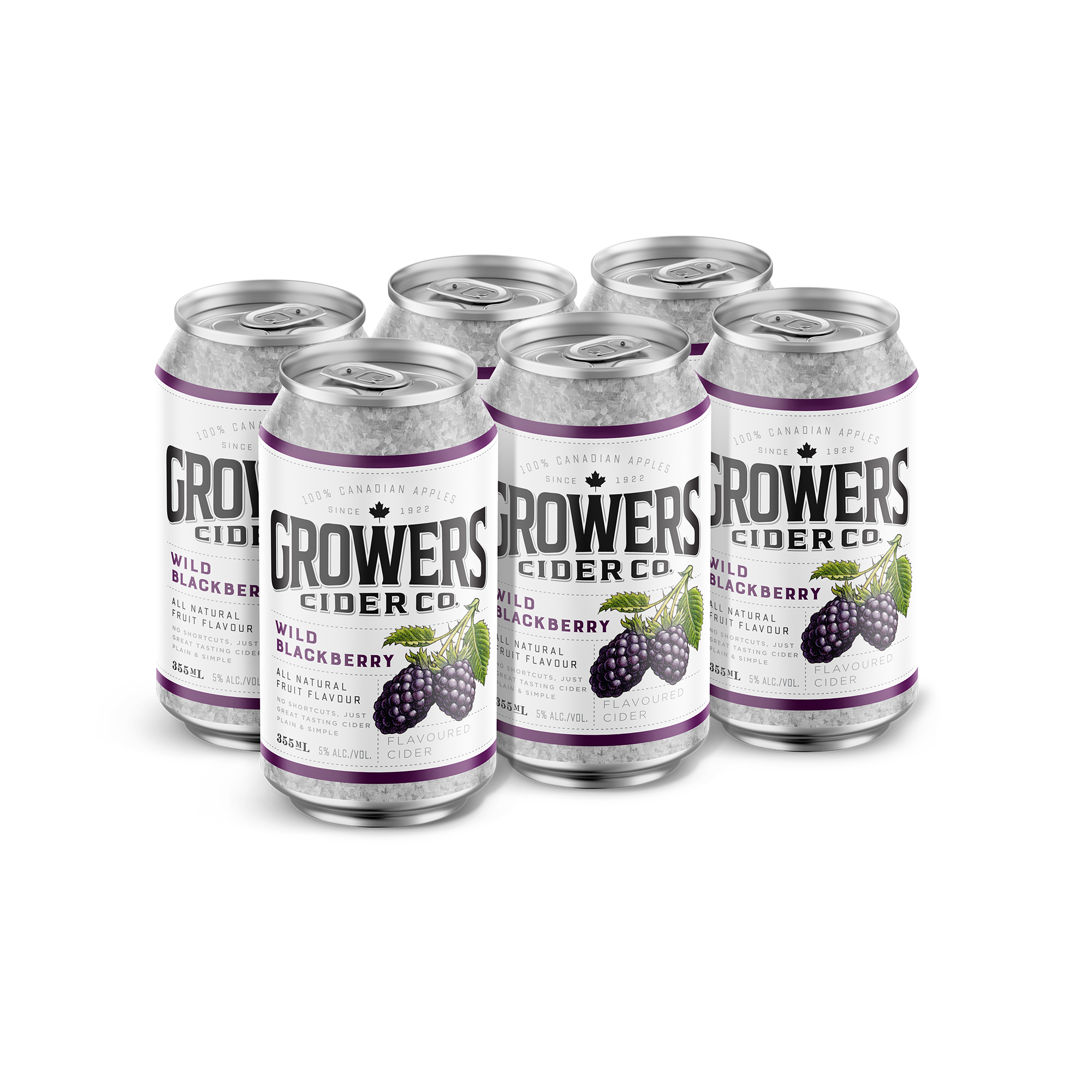 GROWERS WILD BLACKBERRY CIDER 355ML 6PK CAN @ Kelowna [1016324]