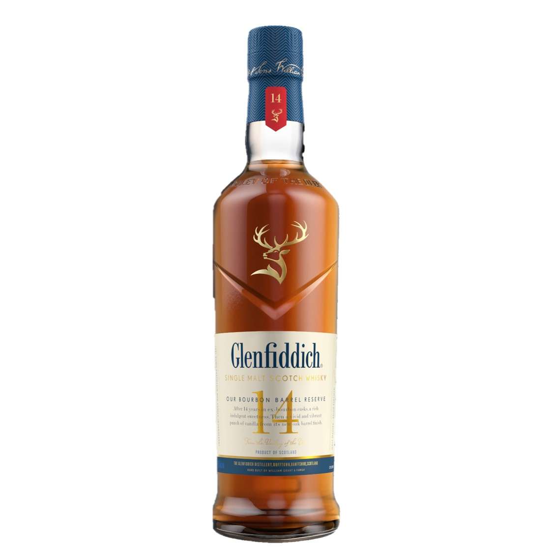 GLENFIDDICH 14YR BOURBON BARREL RESERVE SINGLE MALT 750ML @ Kelowna [1017300]