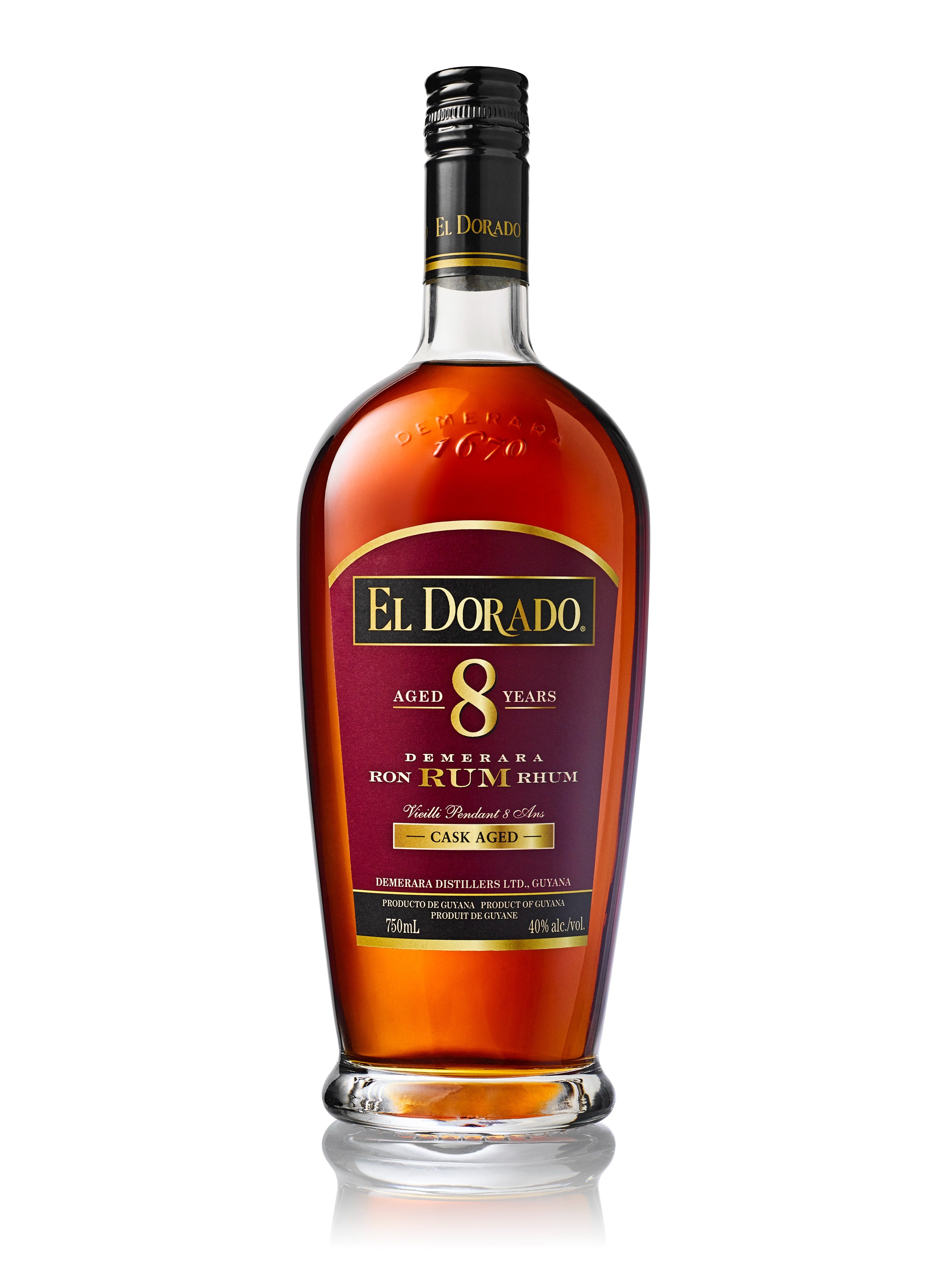 EL DORADO 8YR DEMERARA RUM 750ML @ Kelowna [1020079]