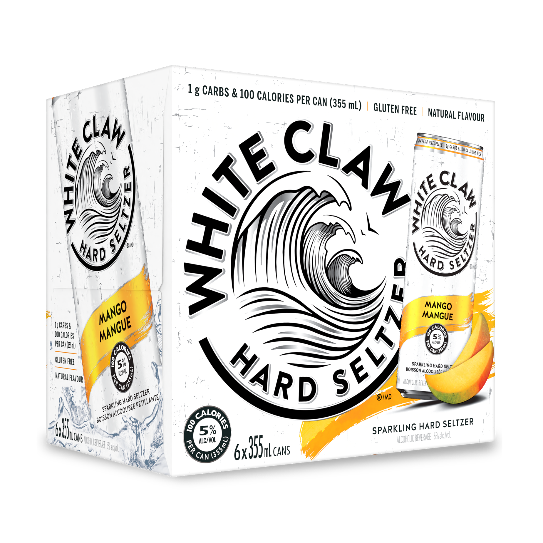 WHITE CLAW MANGO 355ML 6PK CAN @ Kelowna [1022896]