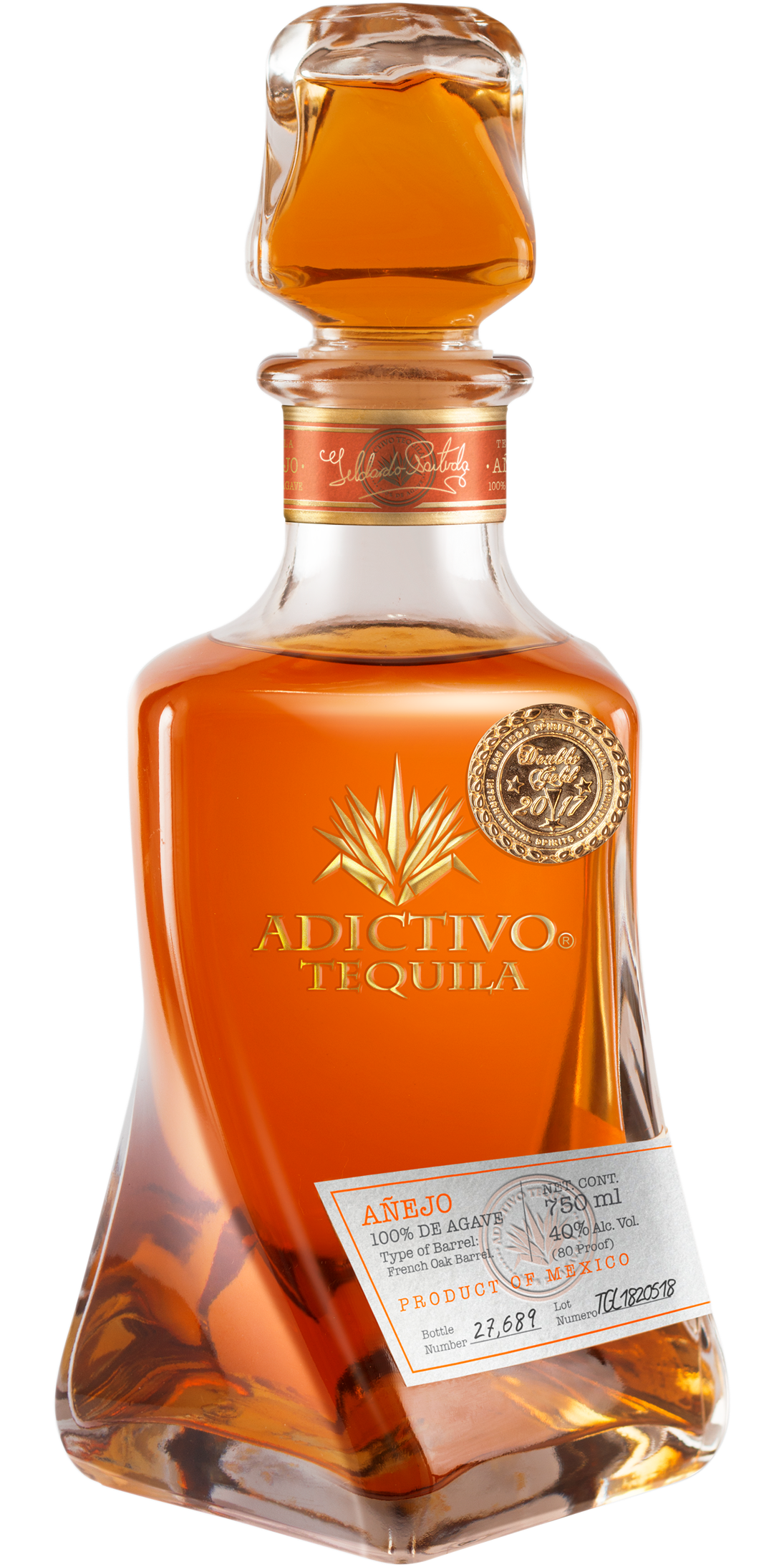 ADICTIVO ANEJO TEQUILA 750ML @ Kelowna [1025321]