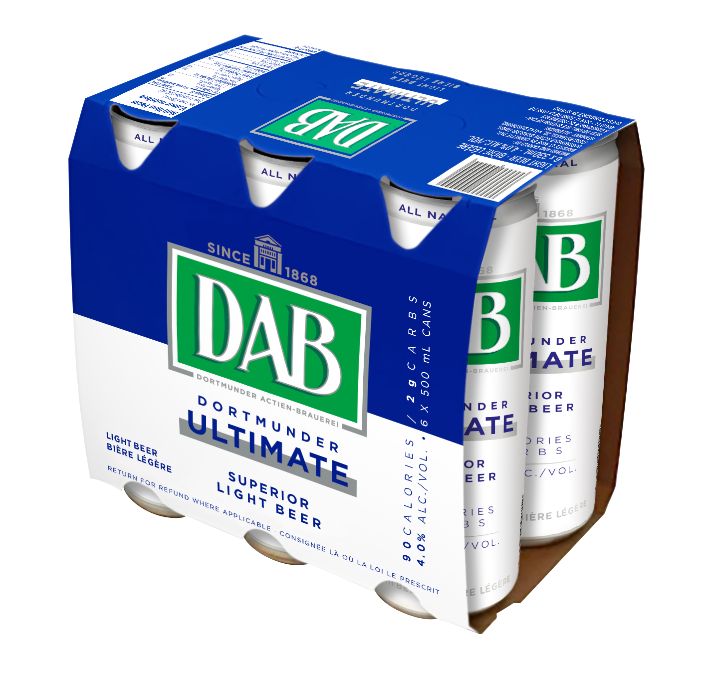 DAB ULTIMATE LOW CARB BEER 500ML 6PK CAN @ Kelowna [1025724]