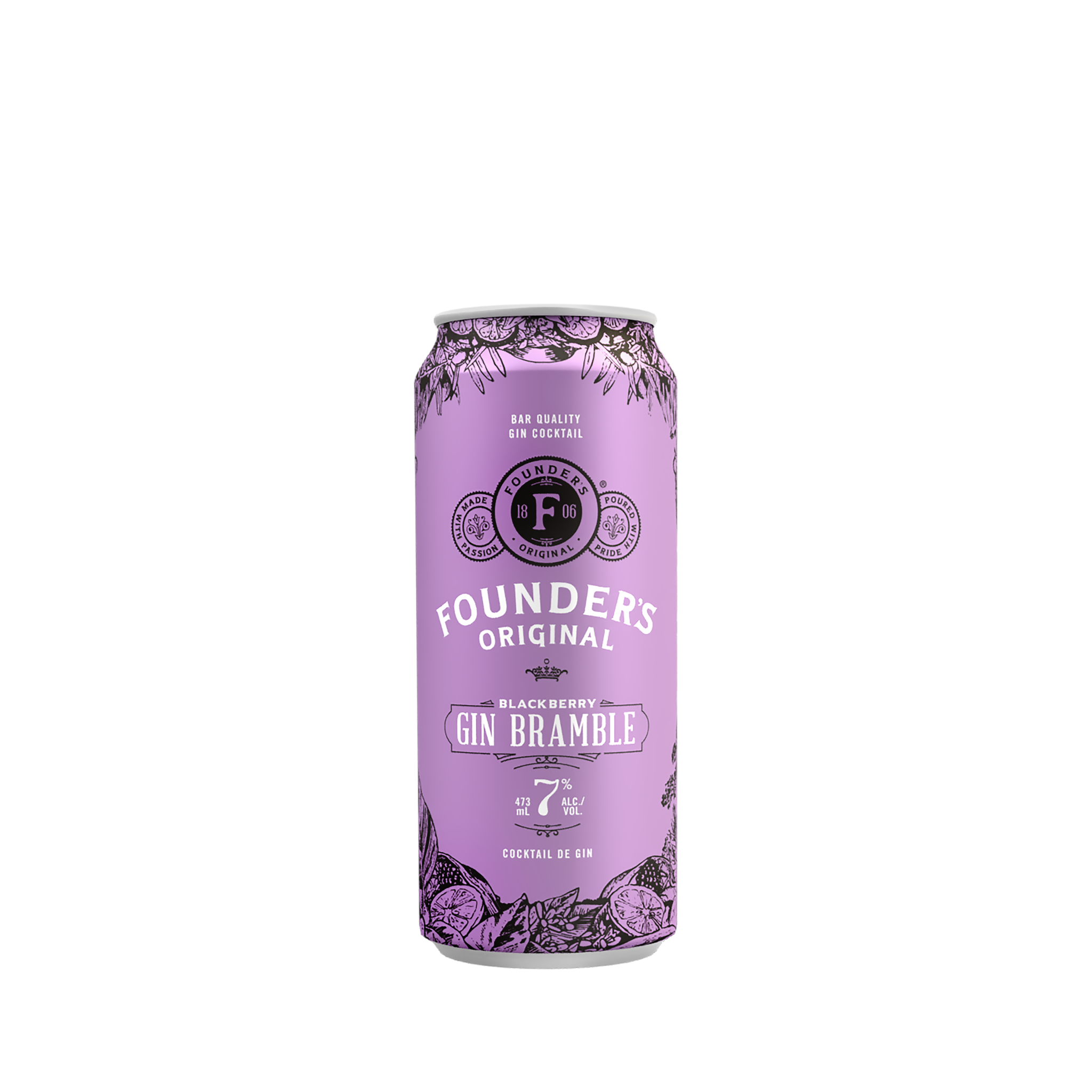 FOUNDERS ORIGINAL BLACKBERRY GIN BRAMBLE 473ML CAN @ Kelowna [1027352]