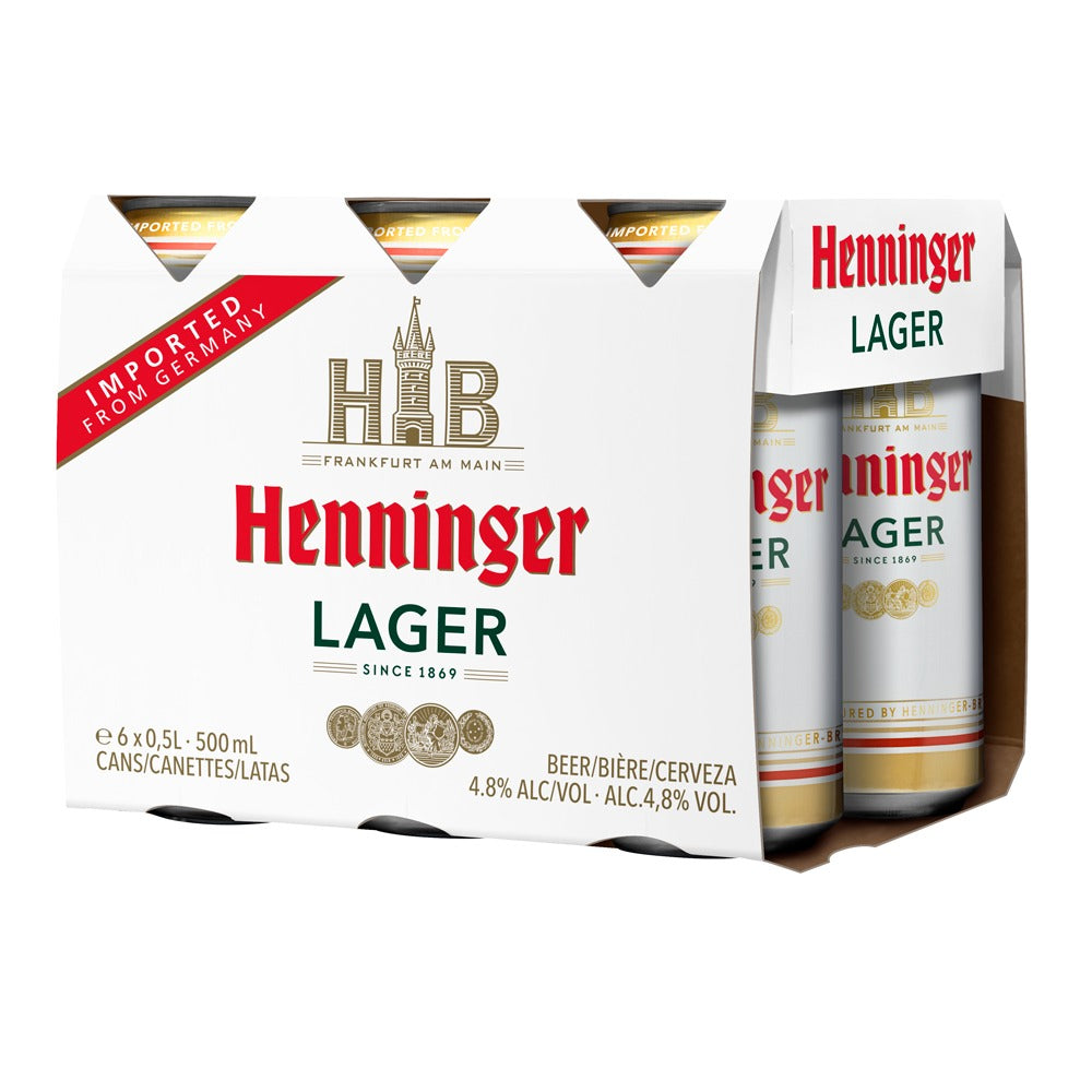 HENNINGER LAGER 500ML 6PK CAN @ Kelowna [1027626]