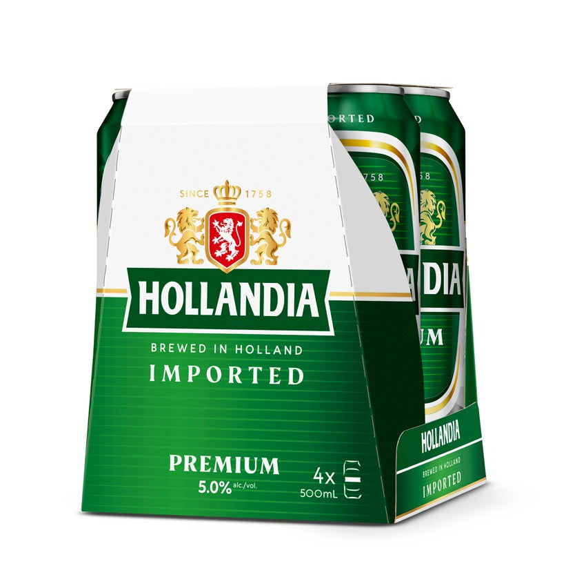 HOLLANDIA PREMIUM LAGER 500ML 4PK CAN @ Kelowna [1027629]