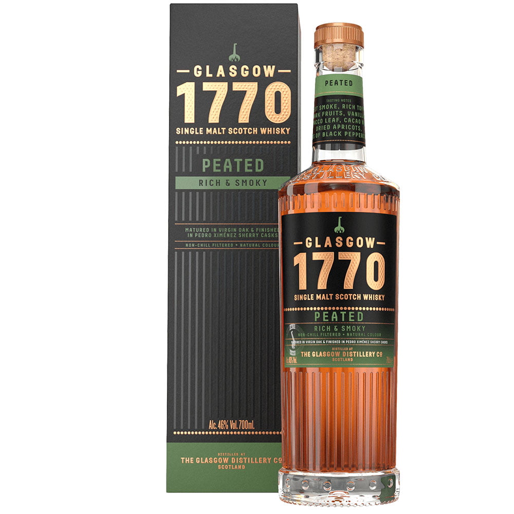 GLASGOW 1770 PEATED RELEASE 1 SINGLE MALT SCOTCH WHISKY 500M @ Kelowna [1030018]