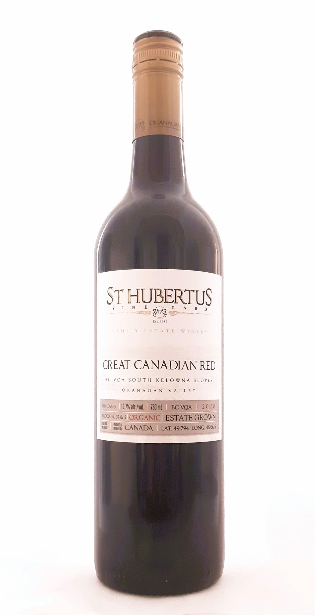 ST HUBERTUS GREAT CANADIAN RED 750ML @ Kelowna [1031587]