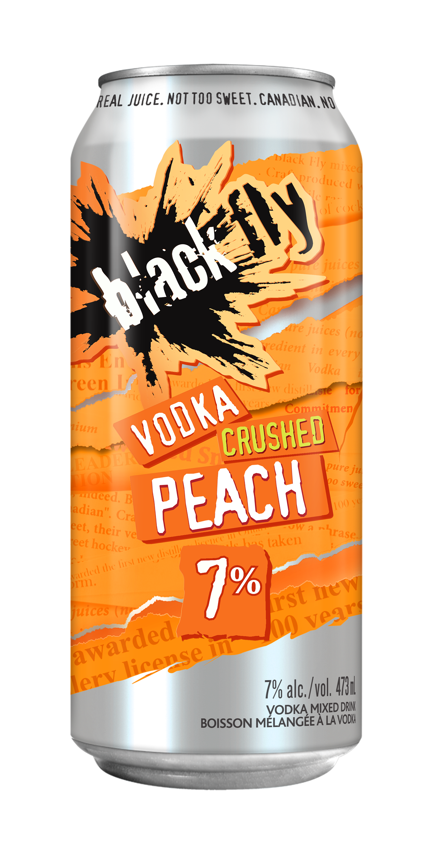 BLACK FLY VODKA CRUSHED PEACH 473ML CAN @ Kelowna [1032784]