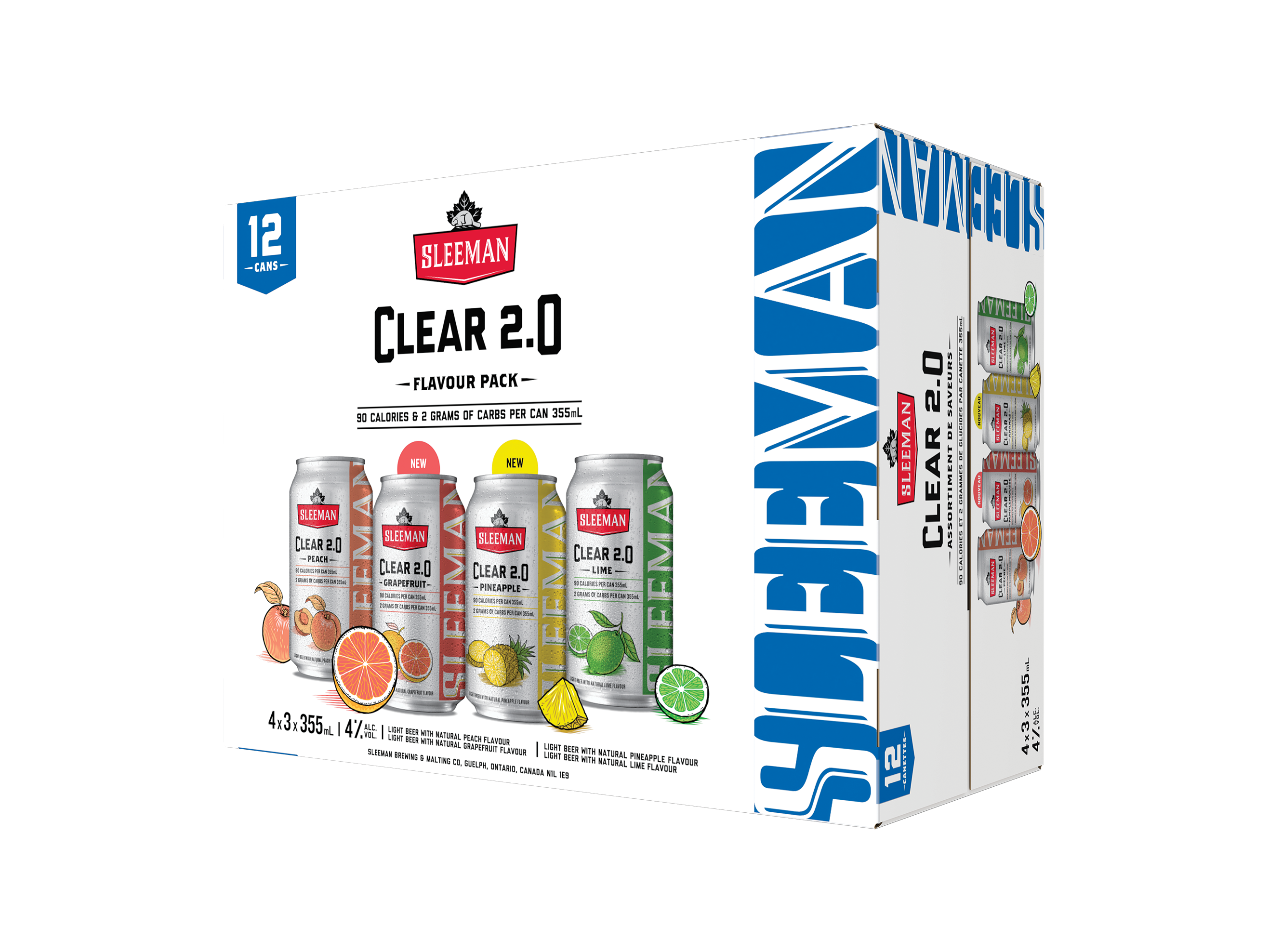 SLEEMAN CLEAR FRUIT MIXER 355ML 12PK CAN @ Kelowna [1038807]