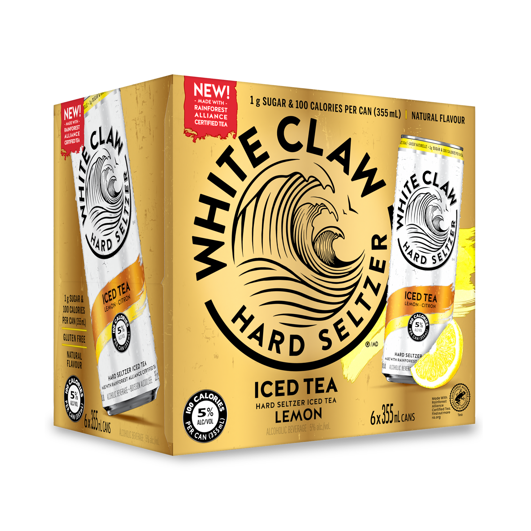 WHITE CLAW LEMON HARD ICED TEA 355ML 6PK CAN @ Kelowna [1038924]