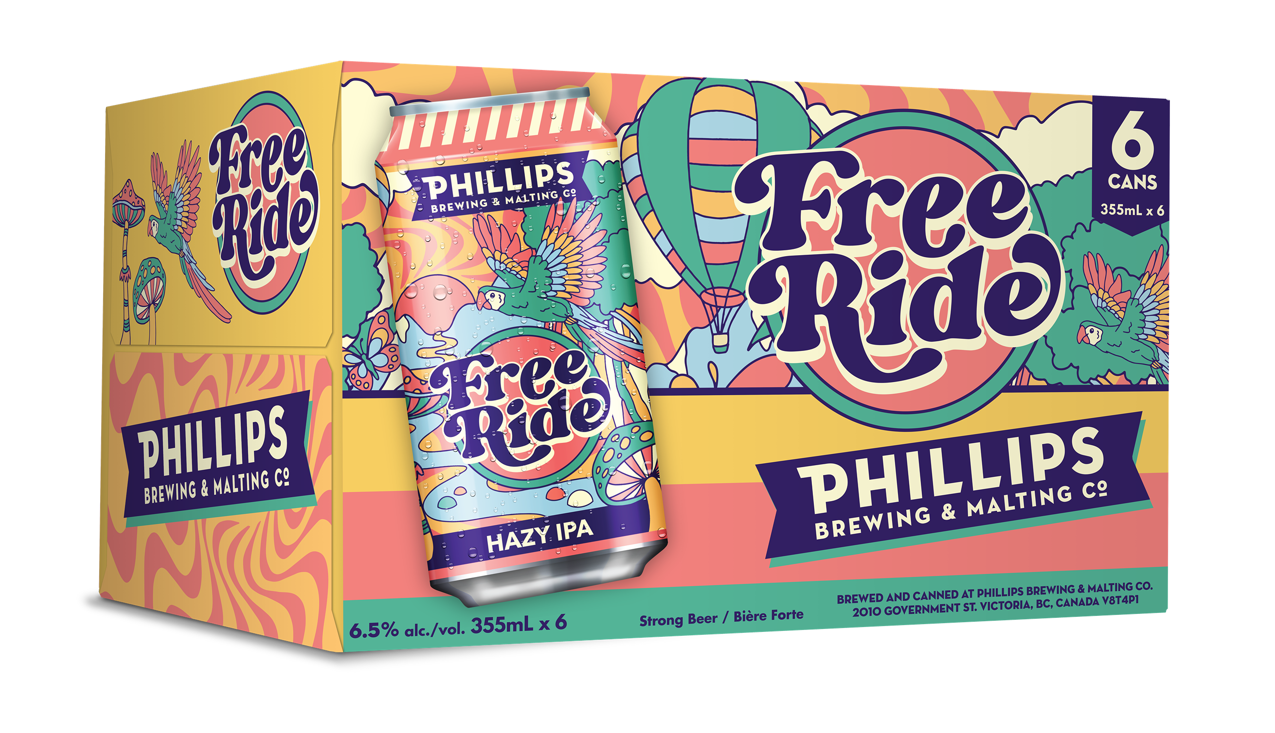 PHILLIPS FREE RIDE HAZY IPA 355ML 6PK CAN @ Kelowna [1039209]