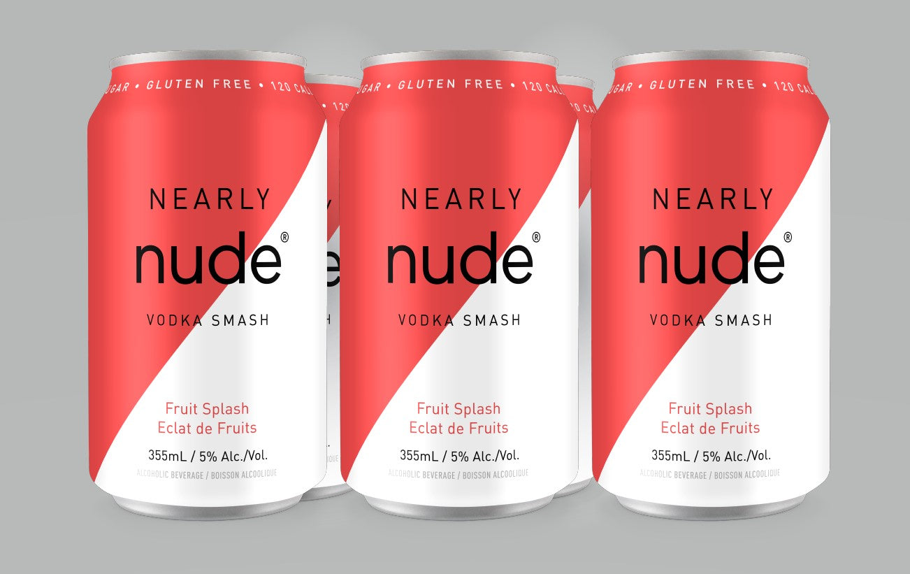 NEARLY NUDE VODKA SMASH FRUIT SPLASH 355ML 6PK CAN @ Kelowna [1039273]