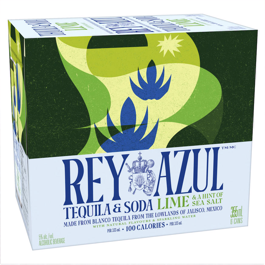 REY AZUL LIME TEQUILA & SODA 355ML 6PK CAN @ Kelowna [1039624]