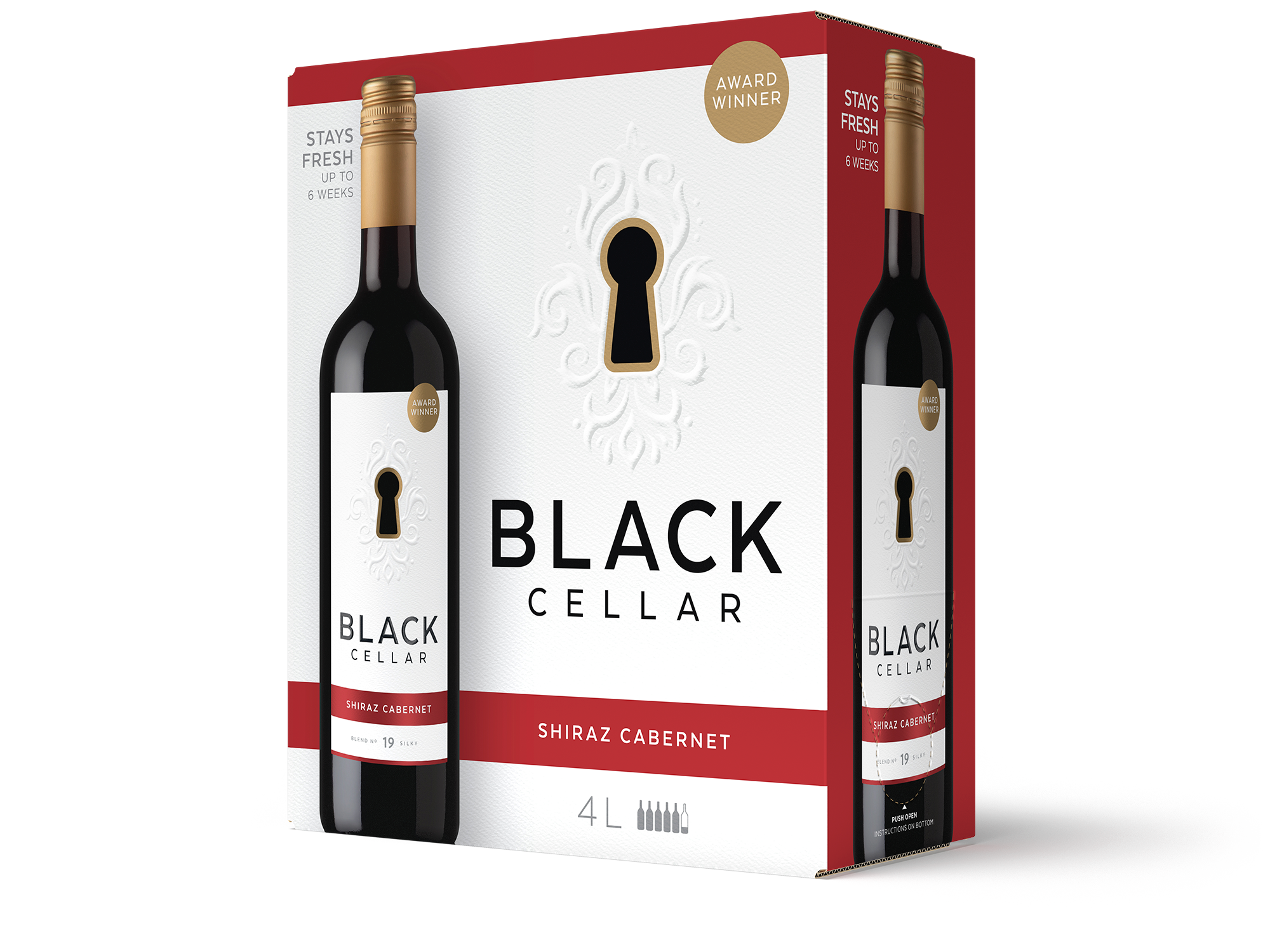 BLACK CELLAR SHIRAZ CABERNET SAUVIGNON 4L @ Kelowna [1040913]