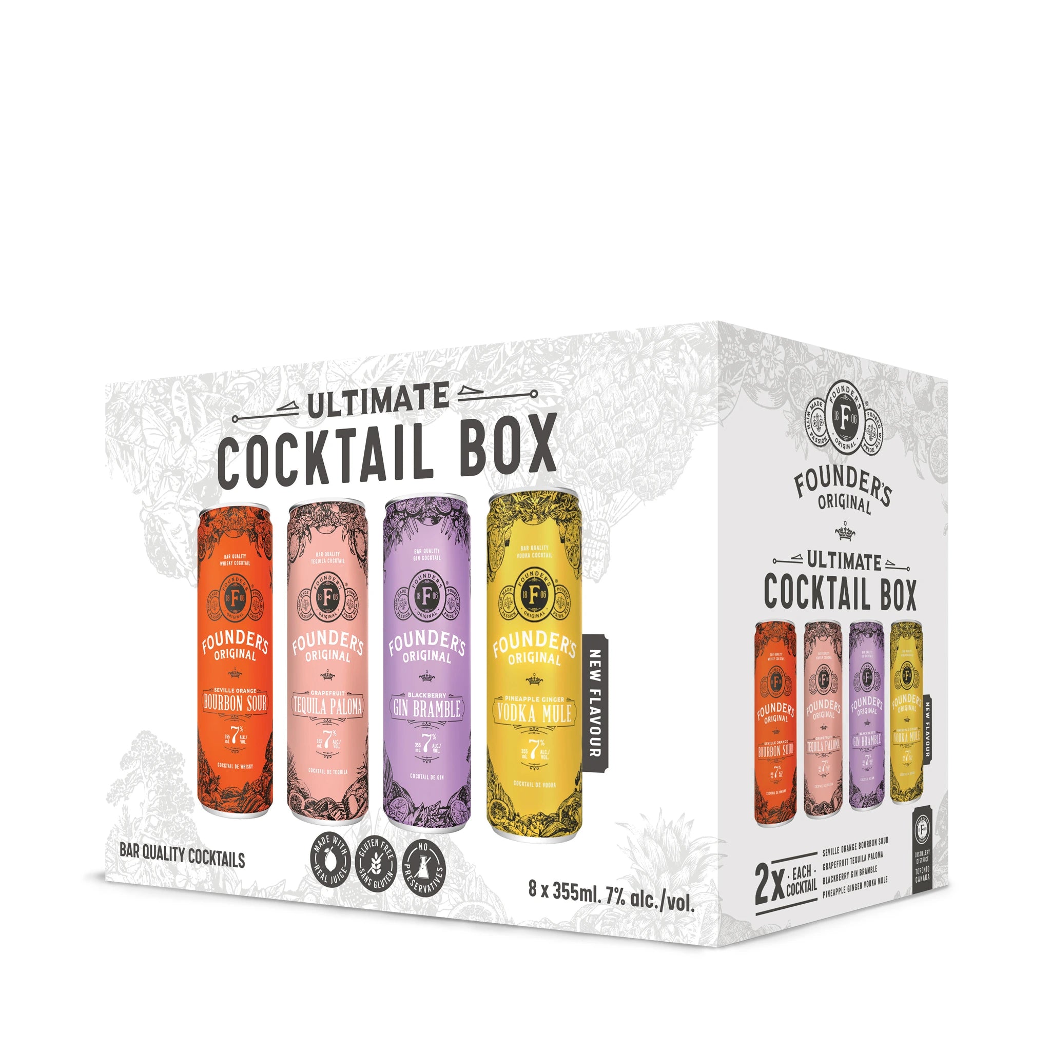 FOUNDERS ORIGINAL ULTIMATE COCKTAIL BOX 355ML 8PK CAN @ Kelowna [1041483]