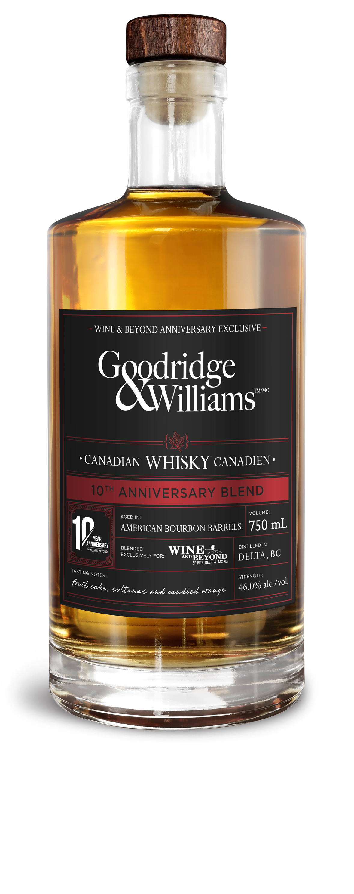 GOODRIDGE & WILLIAMS 10TH ANNIVERSARY BLEND WHISKY W&B 750ML @ Kelowna [1043110]