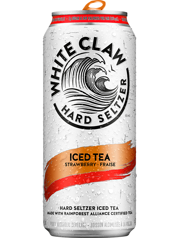 WHITE CLAW ICED TEA STRAWBERRY 473ML CAN @ Kelowna [1045527]