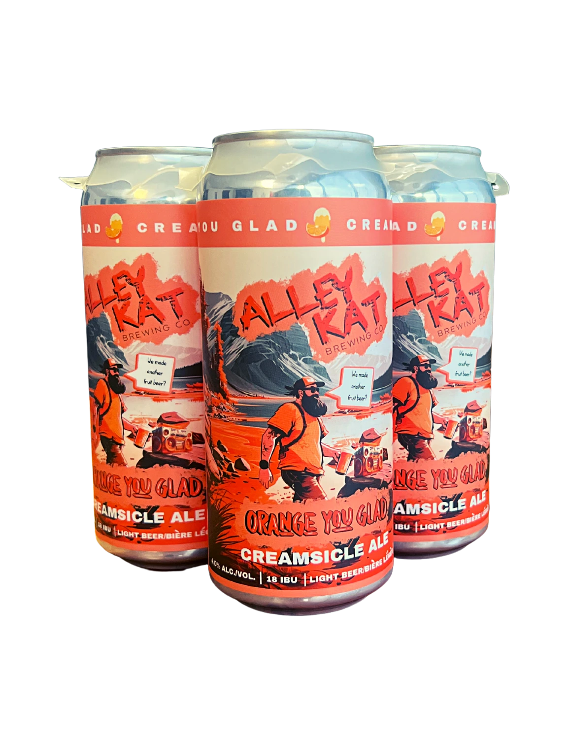 ALLEY KAT ORANGE YOU GLAD CREAMSICLE ALE 473ML 4PK CAN @ Windermere [1045878]